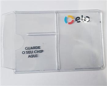 Porta Cartão e Porta chip 6,1x8,7+1cm.